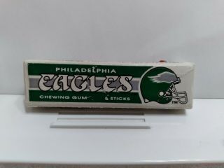 Rare Vtg Chewing Gum Wrapper - 5 Sticks Pack Nfl Philadelphia Eagles