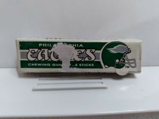 Rare Vtg Chewing Gum Wrapper - 5 Sticks Pack NFL Philadelphia Eagles 3