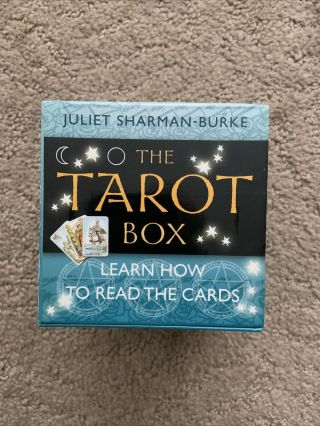Rare The Tarot Box Cards Book Layout Board Juliet Sharman - Burke Reading Beginner