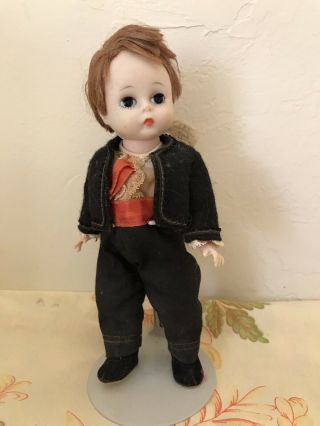 Vintage Madame Alexander Spanish Boy Doll 779 Bent Knee 8 "
