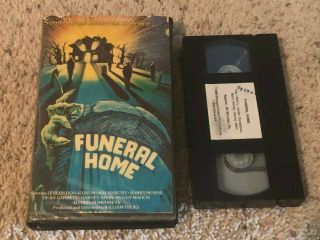 Funeral Home Vhs Very Rare Paragon Video Big Box Horror 80s Slasher Not On Dvd