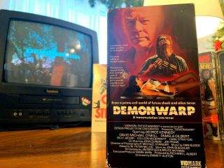 Demonwarp - Rare Vidmark Vhs - Oop Horror Sci Fi Video