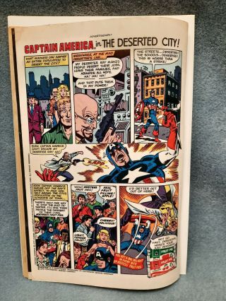 Rare Hostess Fruit Pies Captain America In The Deserted City Print Ad