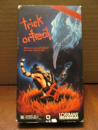 Rare Trick Or Treat (vhs 1987 Lorimar) Horror Ozzy Osbourne Gene Simmons