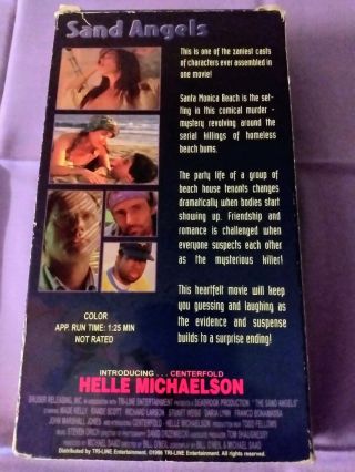 Sand Angels Very Rare VHS SOV Horror/Comedy 1996 Tri - Line Ent.  Helle Micaelson 2