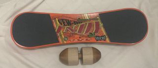 Vew - Do Balance Board " Indy " W/ Roller Made In Usa Skateboard Surf Snowboard Rare