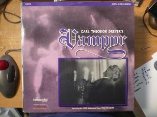 Vampyr Laserdisc Ld Very Rare Carl Theodor Dreyer Directs
