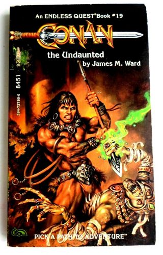 Rare Endless Quest 19: Conan The Undaunted Cyoa D&d Role Playing Tsr Gamebook