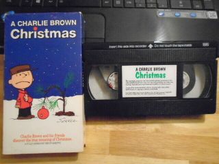Rare Shell Promo A Charlie Brown Christmas Vhs Video Peanuts 1965 Snoopy Linus