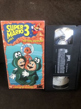 Mario Bros 3 The Ugly Mermaid (vhs,  1990) Rare