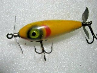 Rare Old Vintage South Bend Spin - I Diddee Double Prop Topwater Wood Lure Lures
