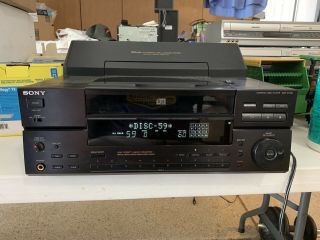 Sony Cdp - Cx100 100 - Disc Cd Player W/optical Out (japan Made) Rare Smoke