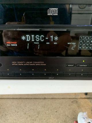 SONY CDP - CX100 100 - Disc CD Player w/Optical Out (Japan Made) RARE SMOKE 2