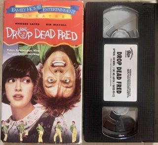 Drop Dead Fred Vhs 1991 Rik Mayall Phoebe Cates Rare Oop Htf