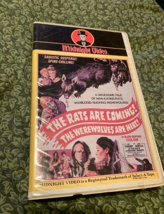Midnight Video - The Rats Are Coming The Werewolves Are Here - Rare - Clamshell