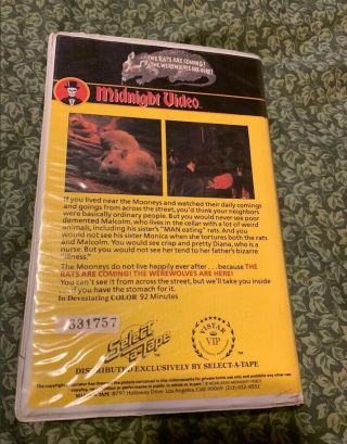 Midnight Video - The Rats Are Coming The Werewolves Are Here - RARE - Clamshell 2