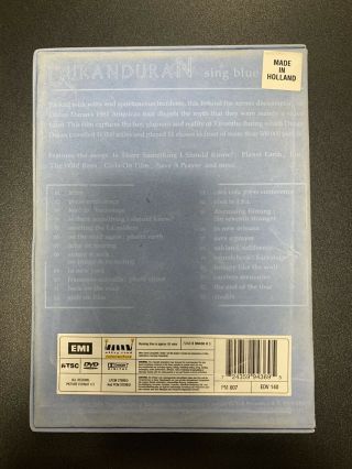 Duran Duran Sing Blue Silver (DVD,  2004) Documentary Collectible Music Set Rare 2