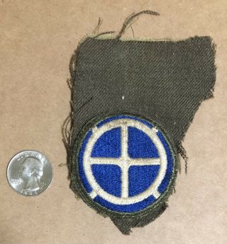 Rare Wwii 35th Infantry Division Shoulder Sleeve Insignia Patch