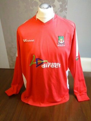 Wrexham 2006 Matchworn Player Home Shirt Long Sleeved Rare Xl Vandanel