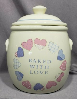 Vintage Treasure Craft Cookie Jar Auntie Em Baked With Love Rare 10 In