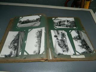 Rare Photo Album Of Old American Steam Trains Approximately 125 Photo 