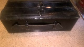 Very Rare 1942 Mod Documents Box.  Metal And Leather P&p