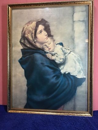 The Madonnia Madonna Of The Streets Rare Framed Print 13 X 17 Inch