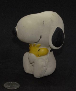 Rare Vintage Snoopy & Woodstock Peanuts Rubber Squeaky Toy 1972