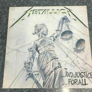 Rare Lp Vinyl Album - Metallica - And Justice For All Verh61 1988 Uk 1st Press