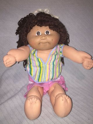 1983 Cabbage Patch Kids Brown Eyes Brown Hair Girl Doll Appalachian Art