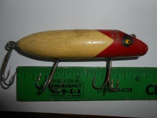 Vintage 3 - 3/4 Inch Wooden South Bend Bass - Oreno Fishing Lure