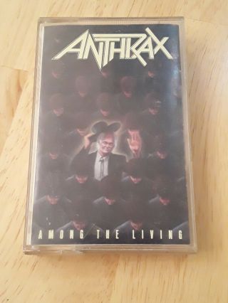 Anthrax - Among The Living 1987 Cassette Tape Rare