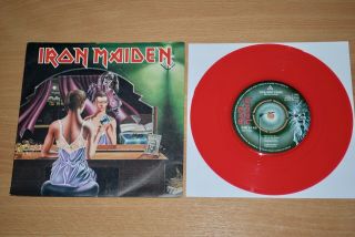 Iron Maiden Twilight Zone Very Rare Uk Red Vinyl 7 " Nr Emi 5145