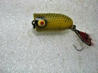 Rare Old Vintage Unknown Awesome Frog Scale Topwater Popper Lure Lures