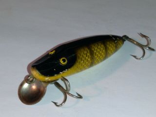 Vintage Paw Paw River Runt Fishing Lure Rare Estate Find Awesome Color