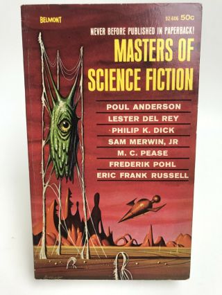 Masters Of Science Fiction Anderson / Pohl / Del Rey Belmont Anthology 1st Print