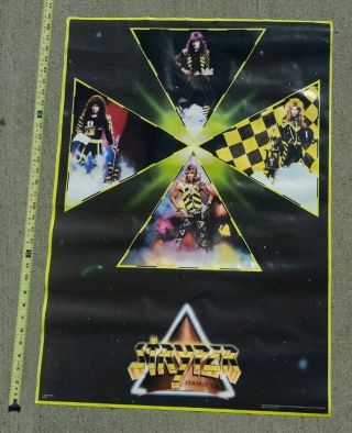 Rare Stryper Nm P23 To Hell With The Devil Poster 1986 Printing Old