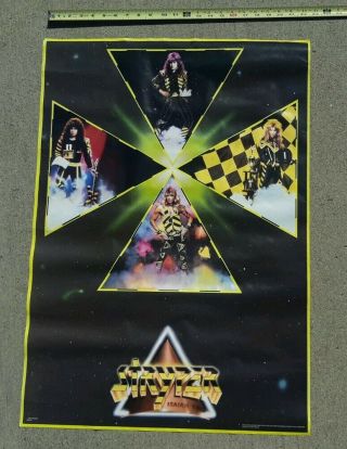 RARE Stryper NM P23 To Hell With The Devil Poster 1986 PRINTING old 2