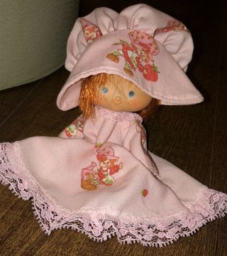 Vintage Strawberry Shortcake Doll Ooak Custom Made Dress & Hat 1979 Greetings