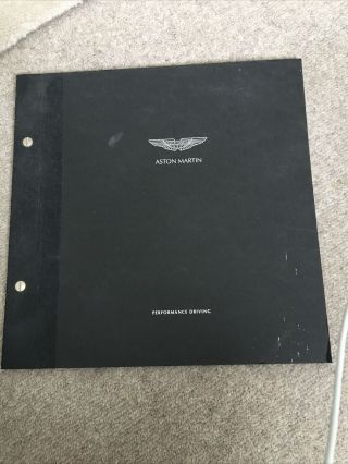 Rare Aston Martin Performance Driving Brochure With Associated Cd