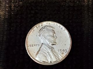 Rare 1943 Silver Steel Lincoln Wheat Penny