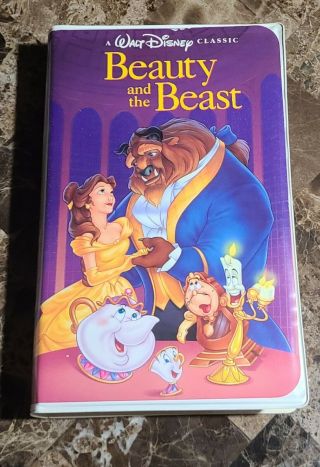 Black Diamond Edition Very Rare Beauty And The Beast Vhs,  A Walt Disney Classic