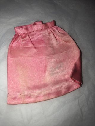 Vintage Mattel Barbie 1866 Movie Groovy Pink Satin Skirt - Tlc