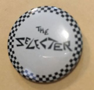 Rare Vintage The Selecter Button Pin Badge Ska Revival Two Tone Uk 80s
