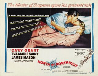 North By Northwest Cary Grant Vintage Movie Poster 12