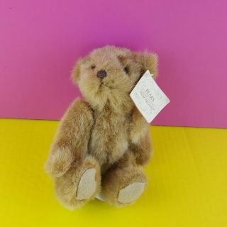 Russ Berrie Bears From The Past 6 " Brown Teddy Bear Stuffed Plush A37