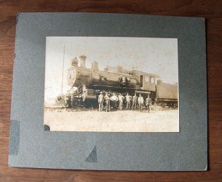 Rare Early 1900s Central Of Georgia Railway Railroad Train Photo Photograph