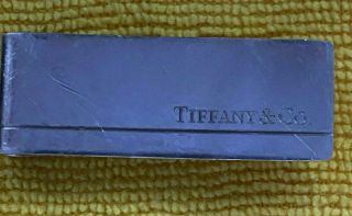 Tiffany And Co Ag 925 Spain Rare Vintage Sterling Silver Money Clip