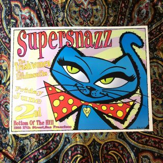 Very Rare - Frank Kozik - Supersnazz Signed Print / Concert Poster 1995