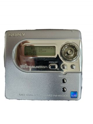 Vintage Sony Hi - Md Minidisc Walkman Recorder Mz - Nh600/head Phones Rare